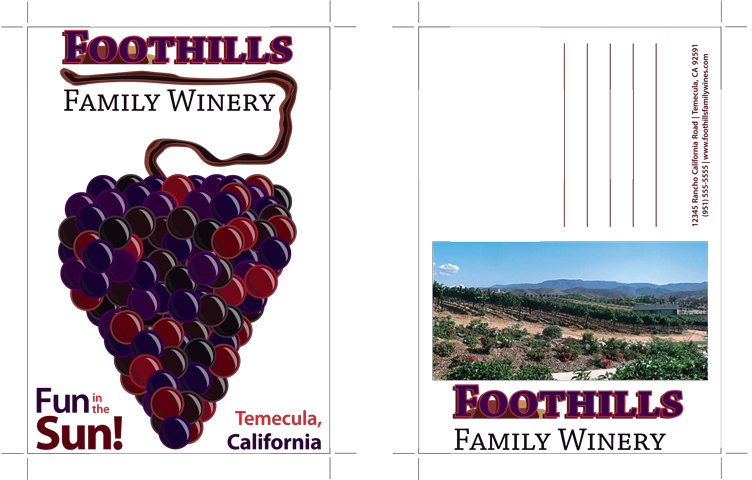 Foothills Winery Postcards