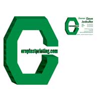 Coroplast Printing Logo and Business Card Design 1