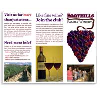 Foothills Winery Trifold Brochure